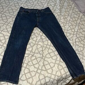 Dark blue men’s jeans